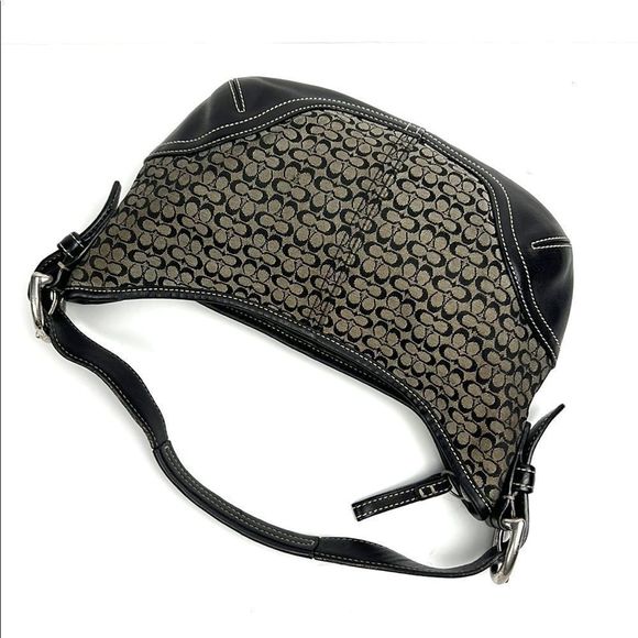 Coach Handbags - COACH D3J-6351 Signature Mini Hobo Purse Bag